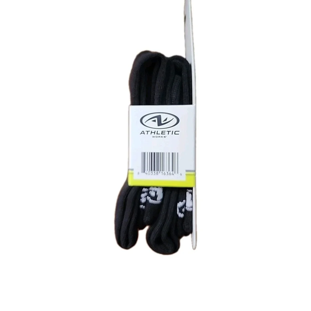 Athletic Works Youth Baseball/Softball Socks‎ Unisex 2 pair, Black S